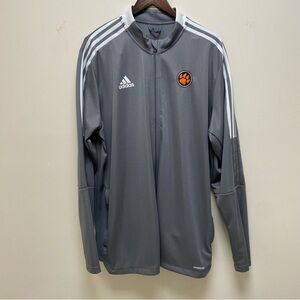Men’s ADIDAS Primegreen Gray Clemson Tigers Full Zip Basic Track Jacket XXL